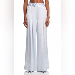 NWOT Cinq à Sept Hammered Satin Wide-Leg Pants size 0